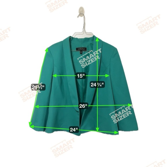 Kasper Blue Blazer with Shawl Collar - Picture 6 of 6